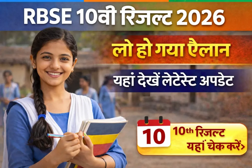RBSE 10th Result 2026 Rajasthan Board Result Date Latest Update