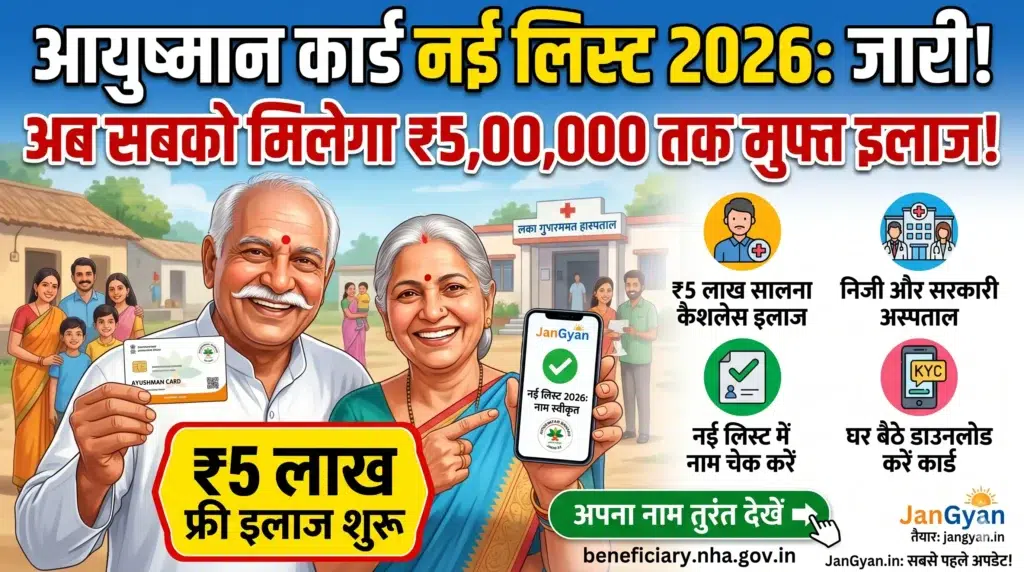 Ayushman Card New List 2026 Check Online Beneficiary Portal